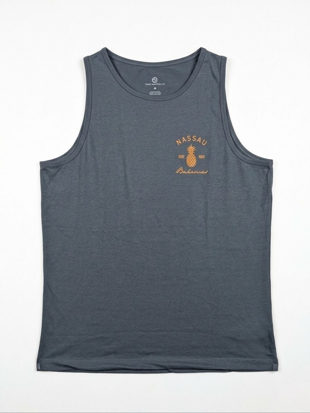 Ocean Outfitters & Co Men's Grey Nassau Bahamas Pineapple Tank Top | Size M